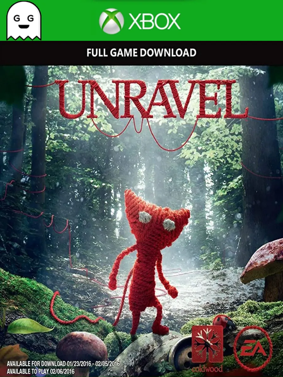Игра Unravel, Код Ключ One Series X S, английский язык