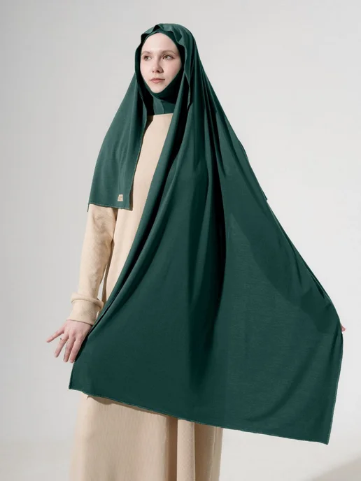 Muslim Dress Хиджаб мусульманский шарф калифорния, зеленый, фото 2