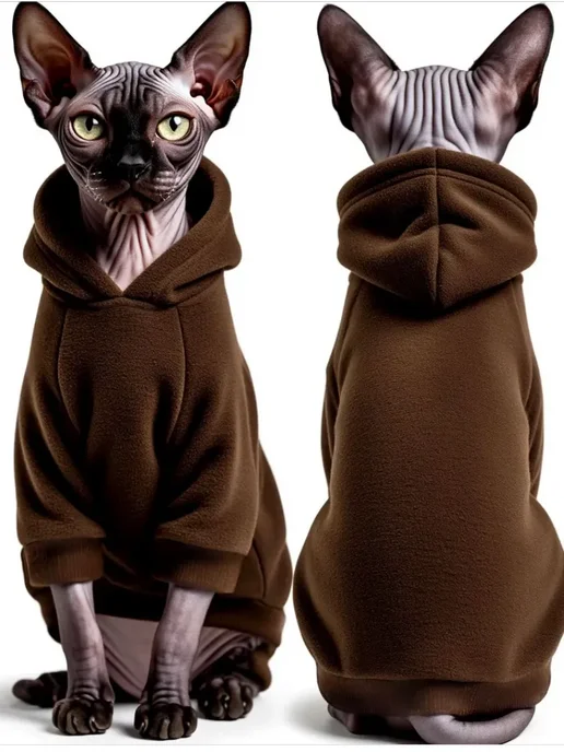 Mon pompon Одежда для сфинкса костюм для кошки, коричневый