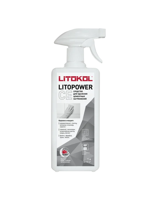 LITOKOL Очиститель от цемента LITOPOWER CE (1л), 1 л, фото 3