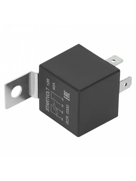 STARTVOLT Реле 4 контактное 12V 40A с кронштейном с резистором, вариант, фото 8