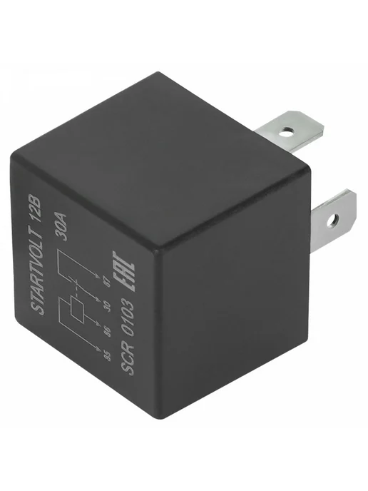 STARTVOLT Реле 4 контактное 12V 30A без кронштейна без резистора, вариант, фото 8