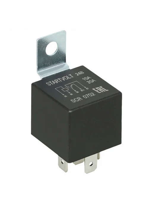 STARTVOLT Реле 5 контактное 24V 10 20A с кронштейном без резистора, вариант, фото 8