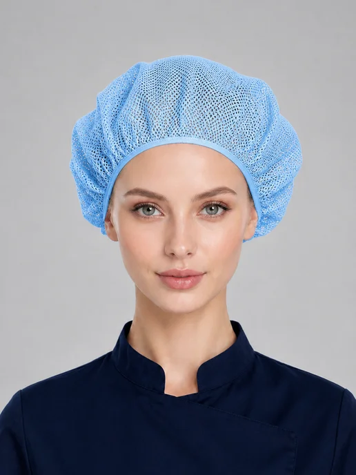 Kapslook Шапка поварская из сетки многоразовая, колпак, фото 3