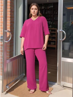 Костюм брючный летний больших размеров