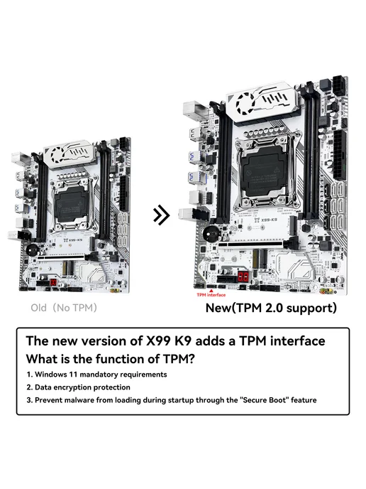 machinist k9 Материнская плата x99 k9 поддерживать E5 V3V4 DDR4 TPM2.0, вариант, фото 2