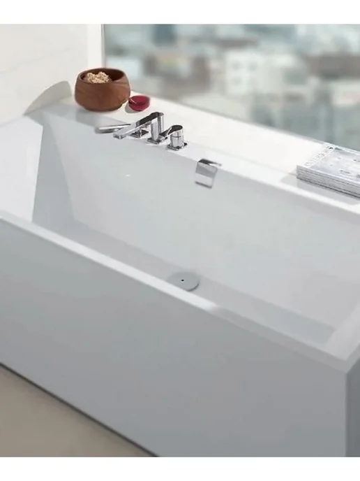 Villeroy & Boch Квариловая ванна Squaro Edge 12 190х90 без гидромассажа, 190x90, фото 8