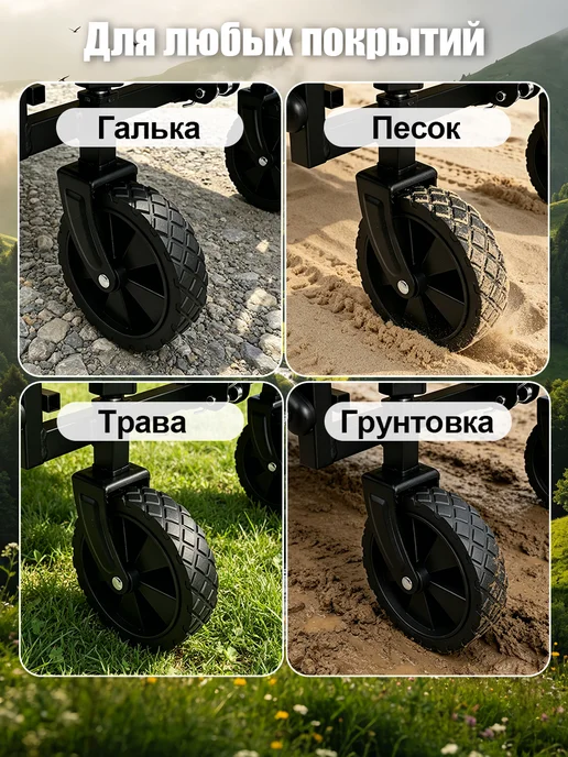 hikdori Тележка садовая складная для кемпинга, вариант, фото 4