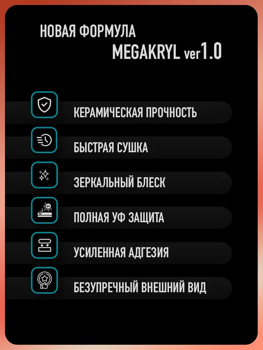 MEGAZET NANO Лак автомобильный 2К MS, Комплект Лак+Отвердитель, 1,275 л, фото 2