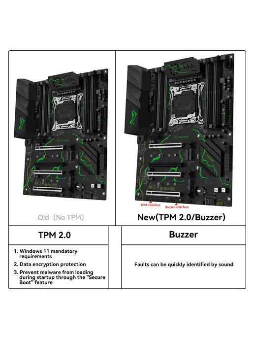 Machinst MACHINIST X99 MR9S Материнская плата LGA 2011-3 DDR4 TPM2.0, вариант, фото 5
