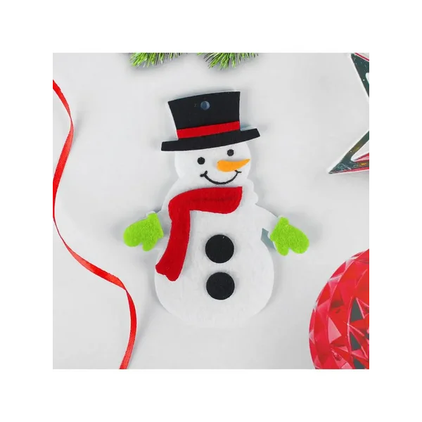 Набор для творчества - создай ёлочное украшение "Снеговичок"