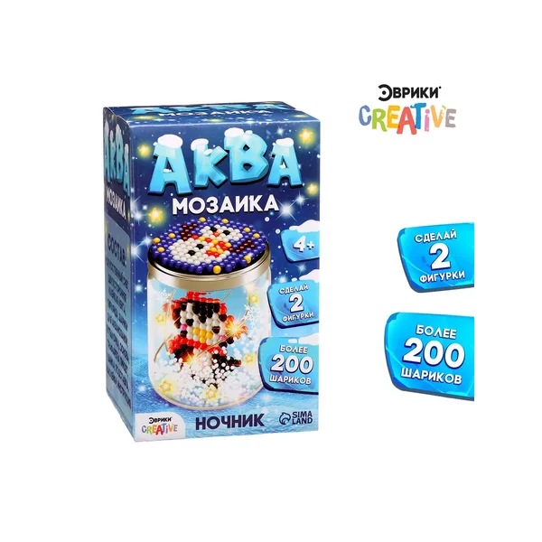 Аквамозаика Пингвинчик ночник новогодний