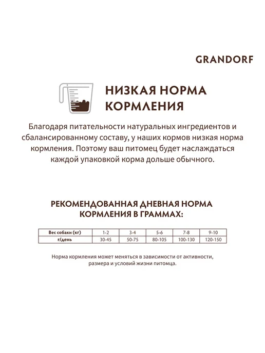 Сухой корм Grandorf' для собак, взрослые, мелкие, рыба, 1 кг, фото 8