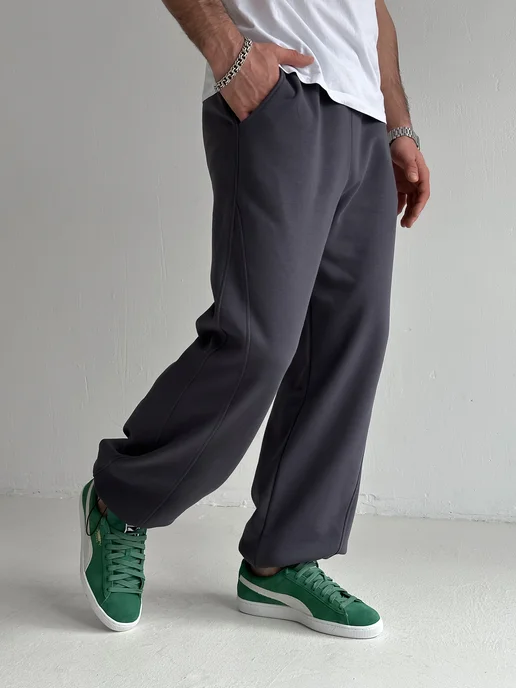 HYPEWEAR Широкие спортивные штаны, серый, фото 2