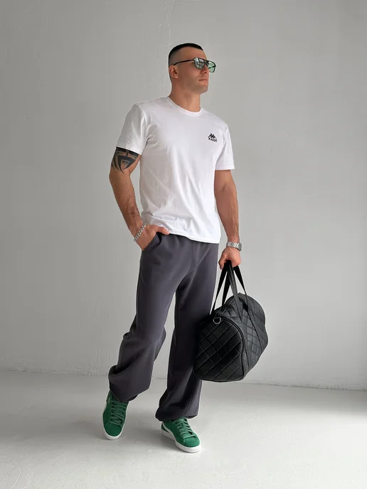 HYPEWEAR Широкие спортивные штаны, серый, фото 4