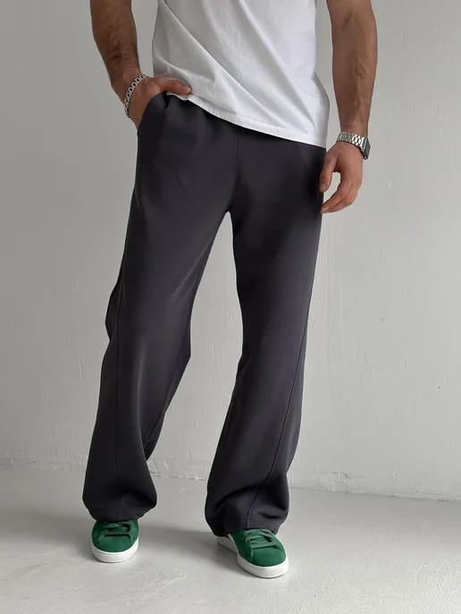 HYPEWEAR Широкие спортивные штаны, серый, фото 5