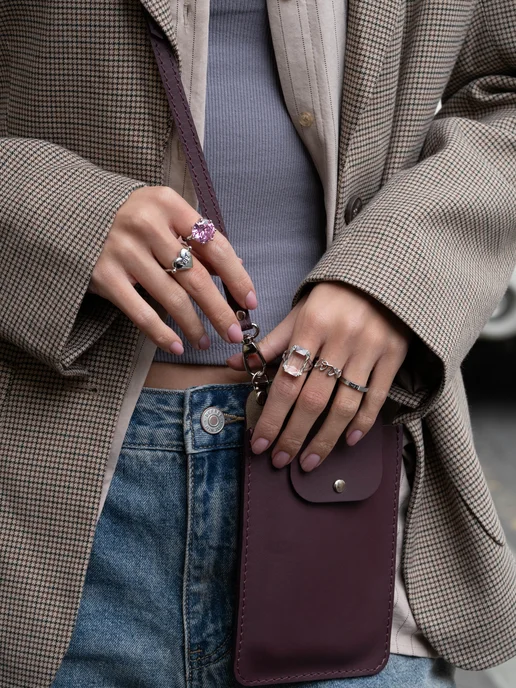 Аксессорика Кольцо безразмерное с большим камнем бижутерия Accessorica, серый, фото 3