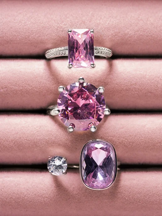 Аксессорика Кольцо безразмерное с большим камнем бижутерия Accessorica, серый, фото 6