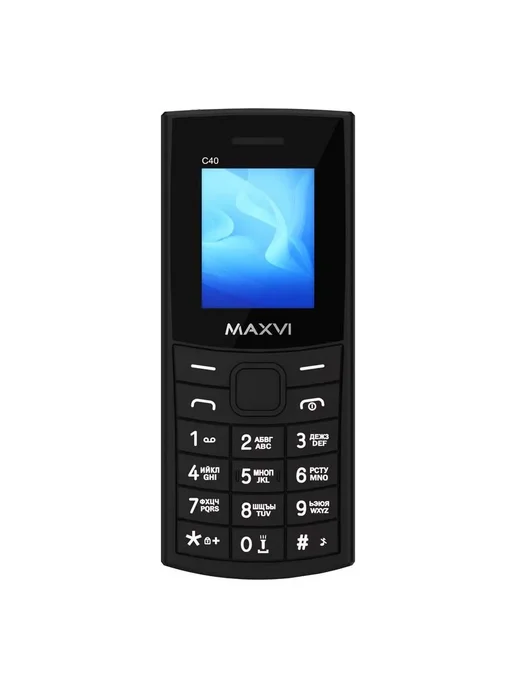 Maxvi Телефон мобильный кнопочный C40, черный, черный, фото 3