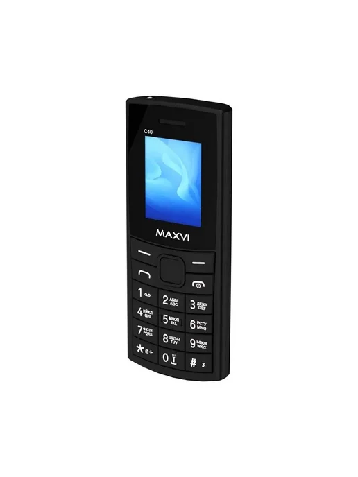 Maxvi Телефон мобильный кнопочный C40, черный, черный, фото 4