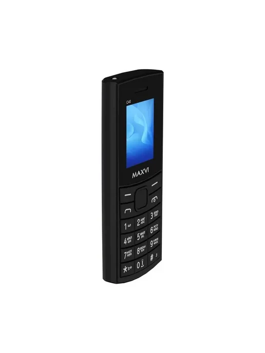 Maxvi Телефон мобильный кнопочный C40, черный, черный, фото 5