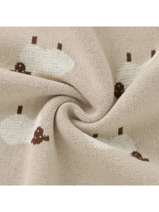MiMiXiong Детское вязаное одеяло, 100*80 см, милый мультяшный дизайн, 100x80 см, фото 2