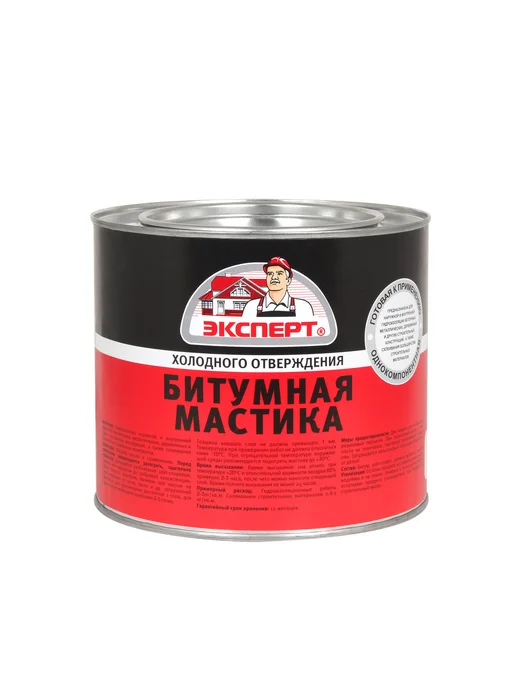 ЭКСПЕРТ Декарт Битумная мастика для кровли 1.8 кг, 1,8 кг