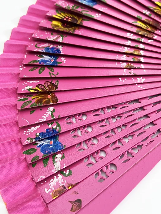 Arto Веер складной деревянный атлас, розовый, фото 5