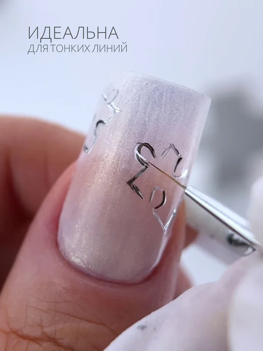 mnail Гель-краска серебро с зеркальным эффектом 5г, 5 г, фото 4