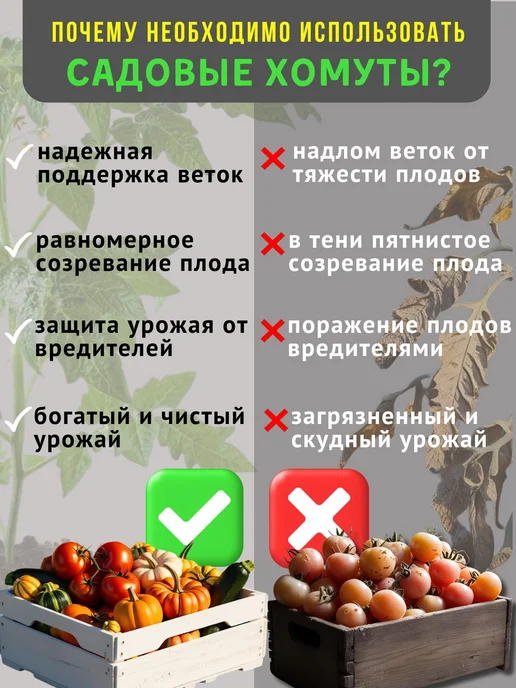 GARDENPLAST Хомуты садовые для подвязки растений многоразовые, зеленый, 70 шт, фото 4
