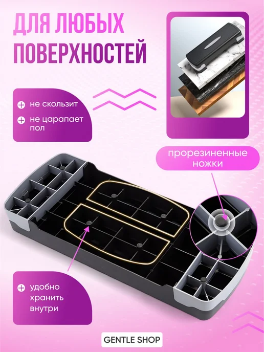 Степ платформа для фитнеса и похудения, синий, фото 4