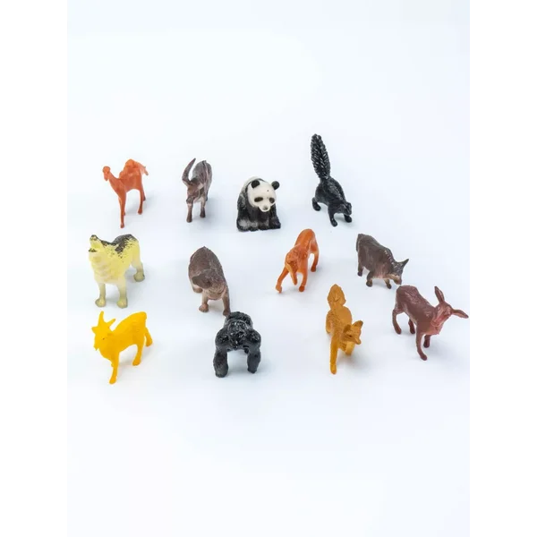 Фигурки животных диких набор для детей, 12 предметов