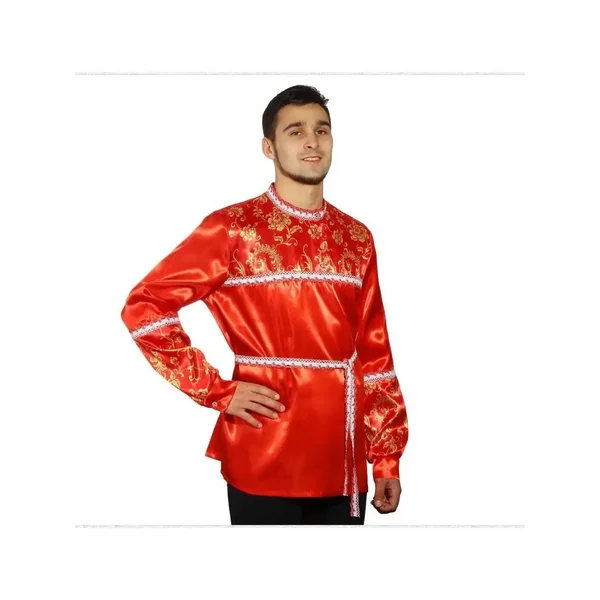 Русская мужская рубаха с кокеткой размер 48-50 рост 182