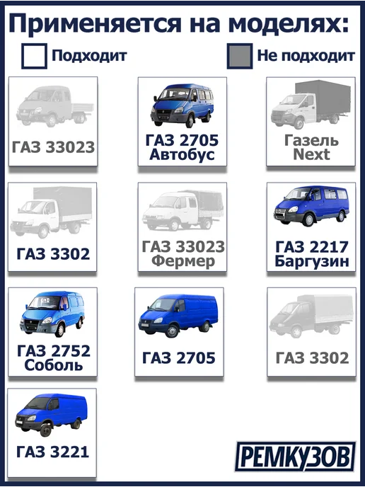 Ремкузов Дверь задняя левая 2705 - наружная и внутр ремчасти, серый, фото 7