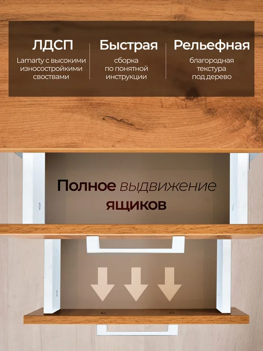 Мебельная фабрика Юдиных Офисная тумба с ящиками, белый, фото 4