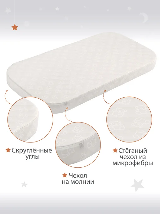 BabyStoreVolga Матрас с закругленными углами 60х85, 60x120, фото 3