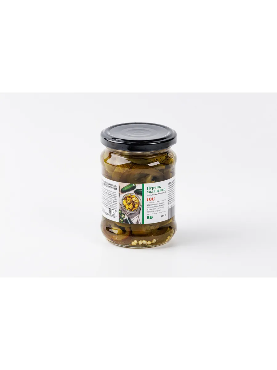 Перчик халапеньо маринованный, 250 г