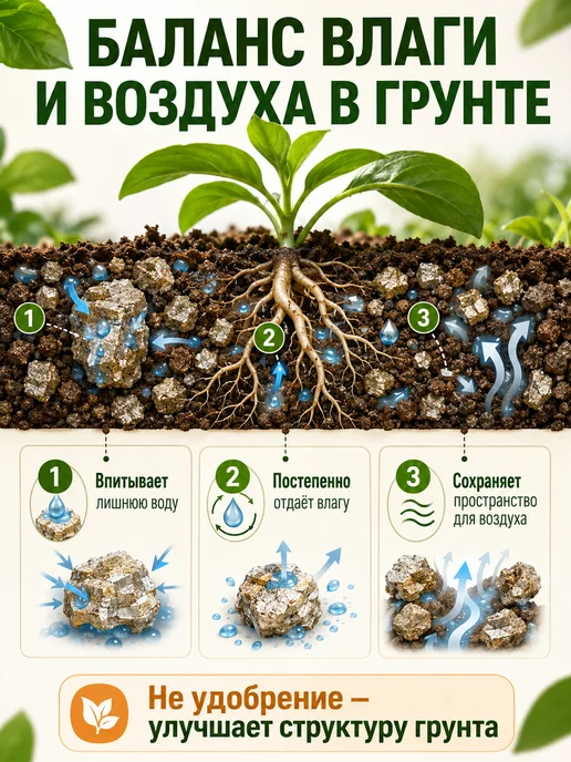 Благодатное земледелие Вермикулит садовый для растений и хранения луковиц 5 л, 5 л, фото 5