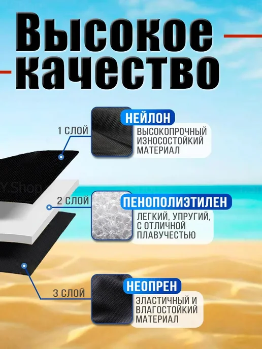 EasyShoping Спасательный плавательный жилет из неопрена, черный, фото 2