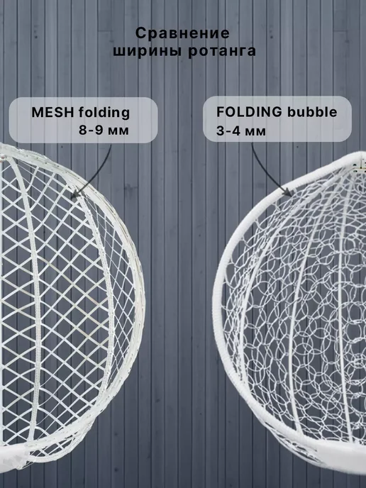 Barberries Подвесное кресло кокон со стойкой MESH, 200 кг, фото 6