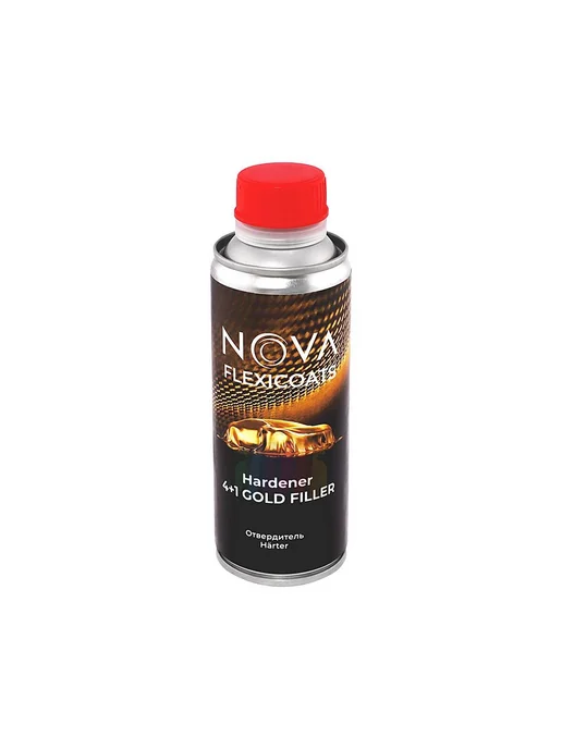 NOVA Flexicoats NOVA 4+1 Gold Filler Грунт-наполнитель серый 0,8 + 0,2 л, 200 мл, фото 3