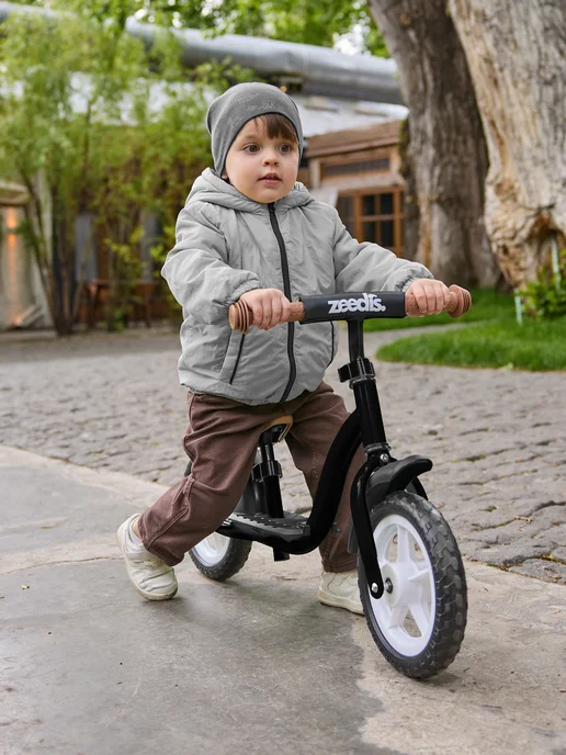 ZEEDI'S Беговел Флекси двухколесный от 3 лет, черный, фото 8
