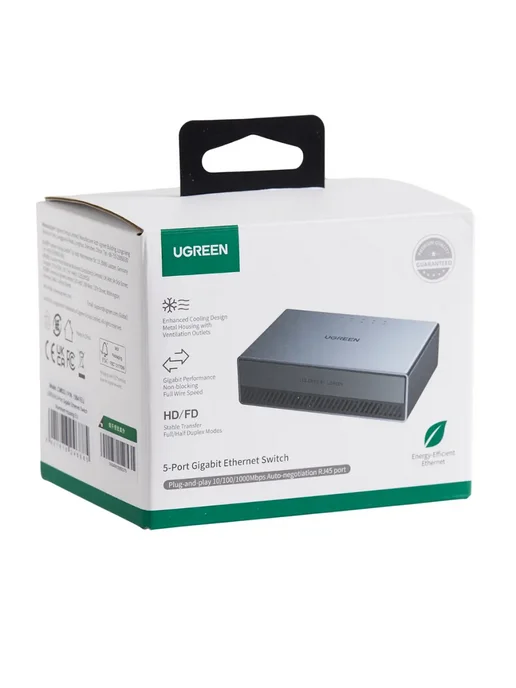 UGREEN Коммутатор сетевой CM633 (15641EU) 5-Port, UGREEN Коммутатор сетевой 15641EU, фото 4