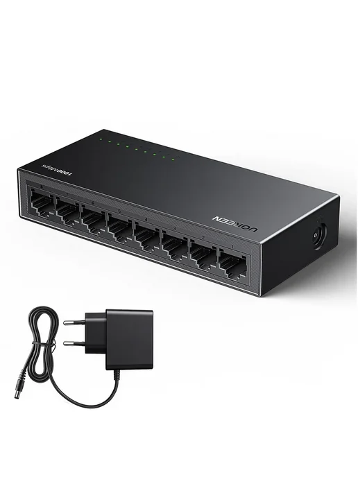 UGREEN Коммутатор сетевой гигабитный 8 портов CM834 (35499EU), 8-Port, фото 5