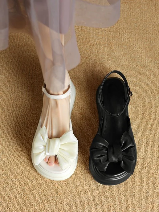 Ola-la shoes Босоножки летние на платформе, белый, фото 5