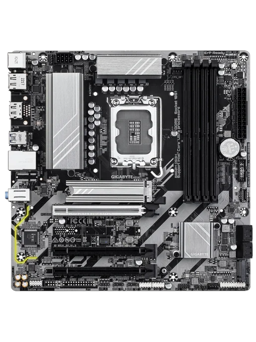 Gigabyte B860M AORUS ELITE WiFi6E ICE LGA 1851 DDR5 Материнская плата, DS3H LGA1851 Intel B860, фото 2
