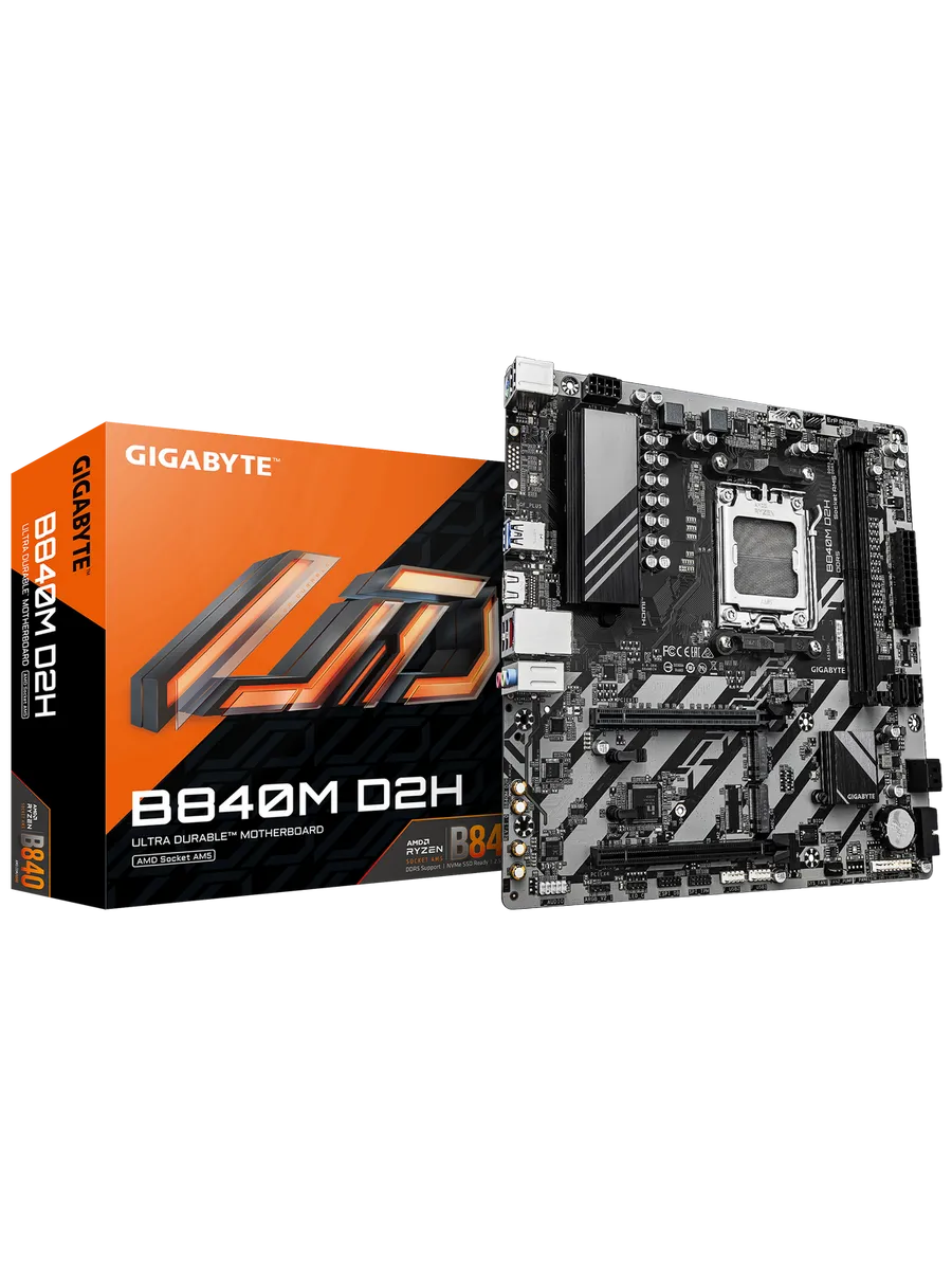 Материнская плата B840M D2H AM5 AMD B840 mATX RTL