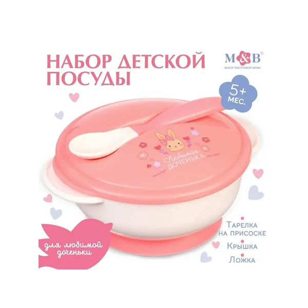 Набор детской посуды "Доченька"