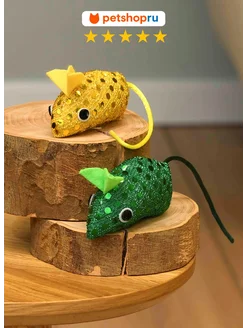 Игрушка для кошек мышка, 2 шт PetShop 398315506 купить за 104 ₽ в интернет‑магазине Wildberries