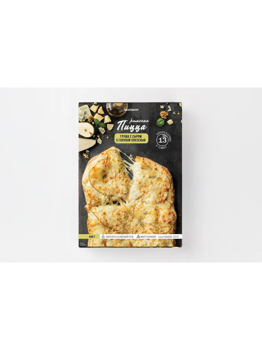 Пицца римская "Груша с сыром с голубой плесенью", зам. 440 г